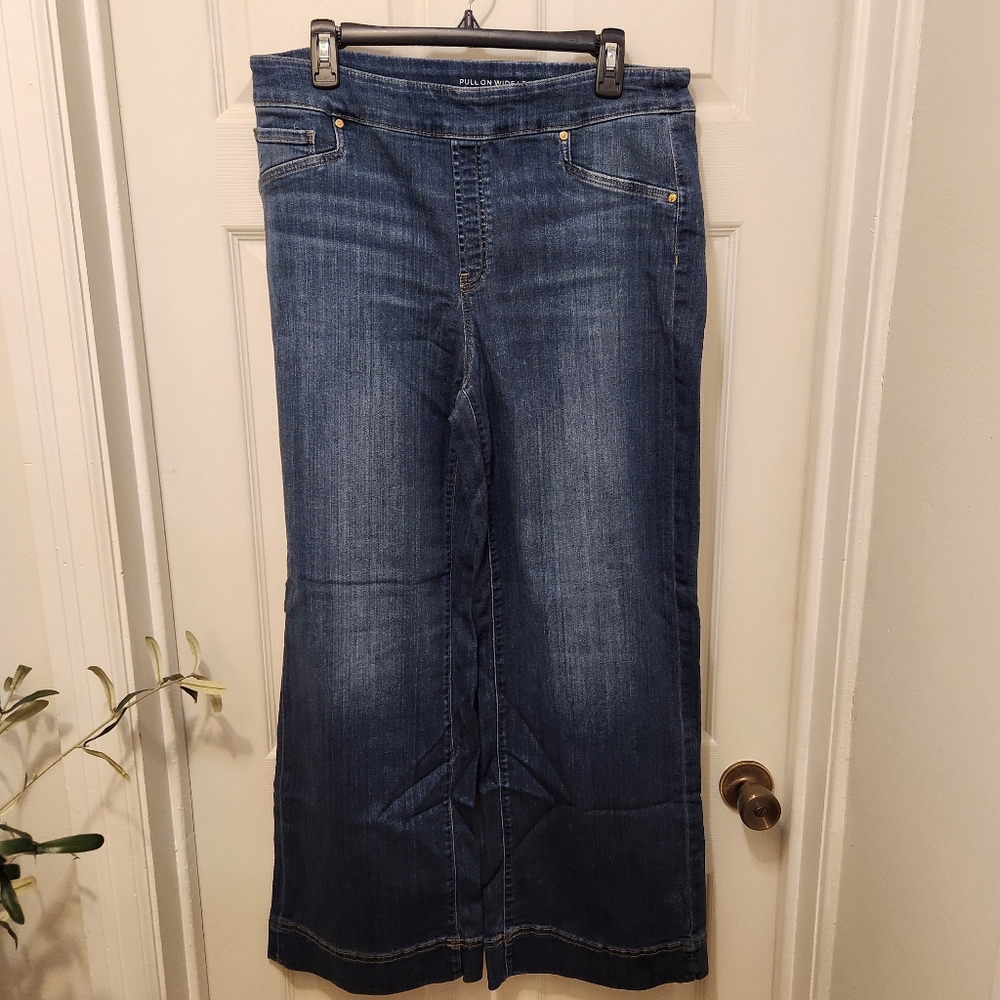 Chico's Wide Leg Pull On Jeans.